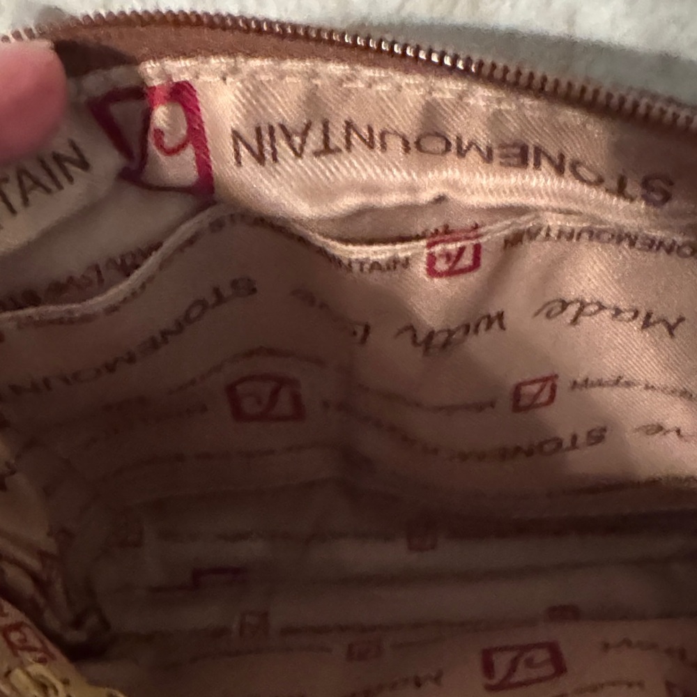 Stone Mountain Accessories Black and Brown Crossbody Bag two straps. - Picture 7 of 7
